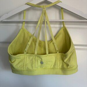 Lululemon Athletica Yellow Breathe Easy Sports Bra